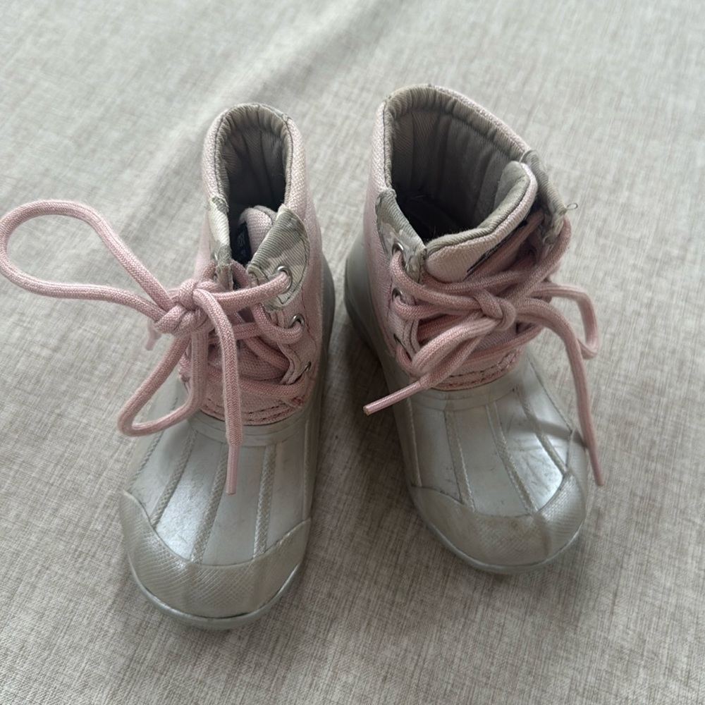 Sperry Duck Boots Waterproof sparkle Toddler Girls size 6‎ rain waterproof - Picture 5 of 12